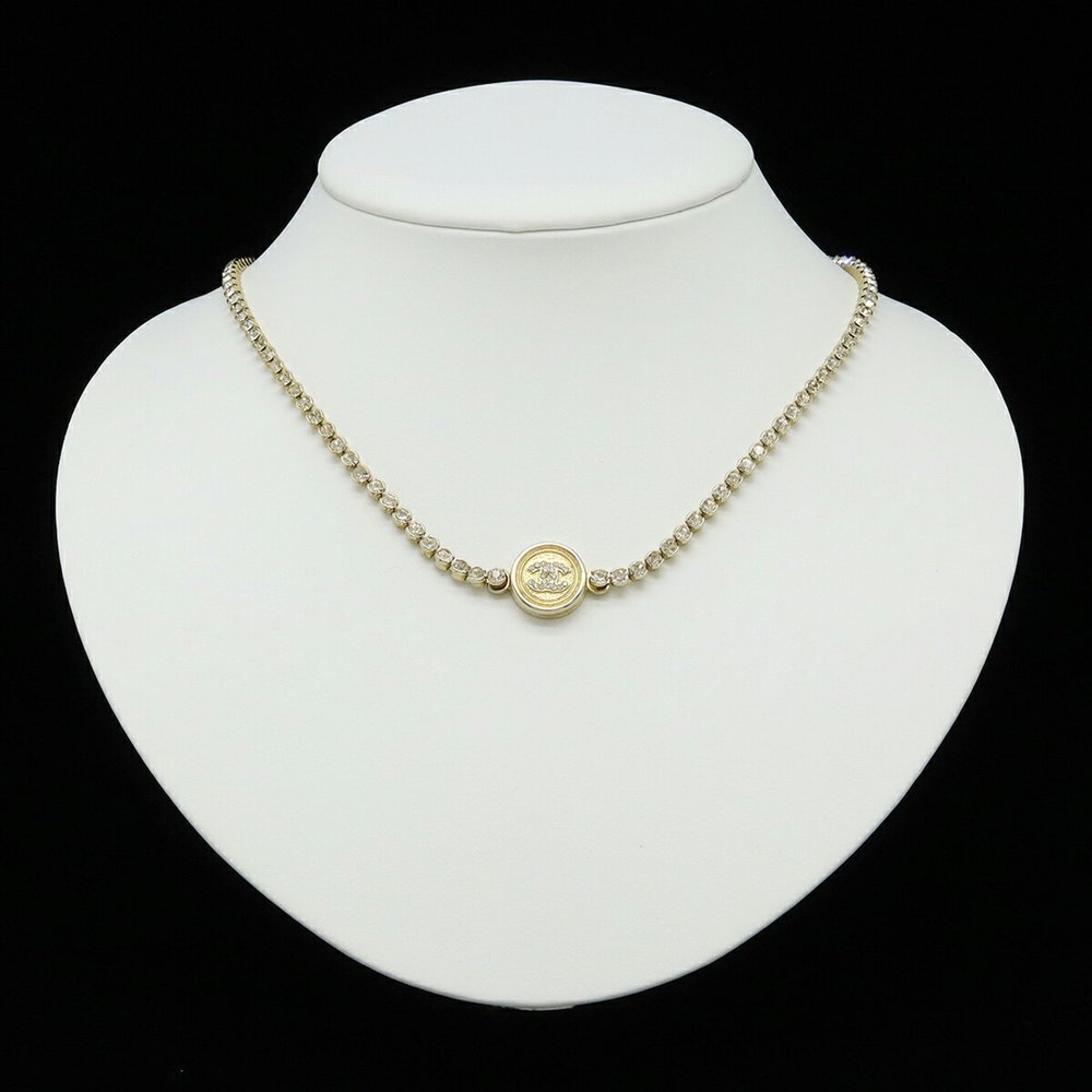 CHANEL Authentic Gold Logo Necklace - Picture 8 of 9